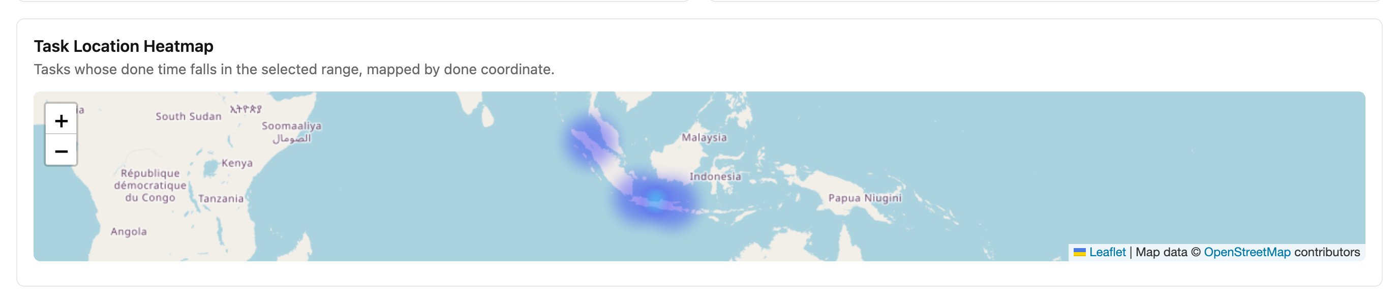 Task Location Heatmap