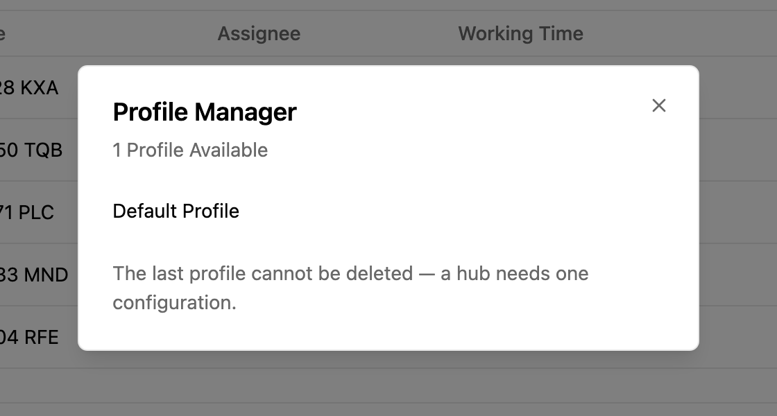 Profile Manager