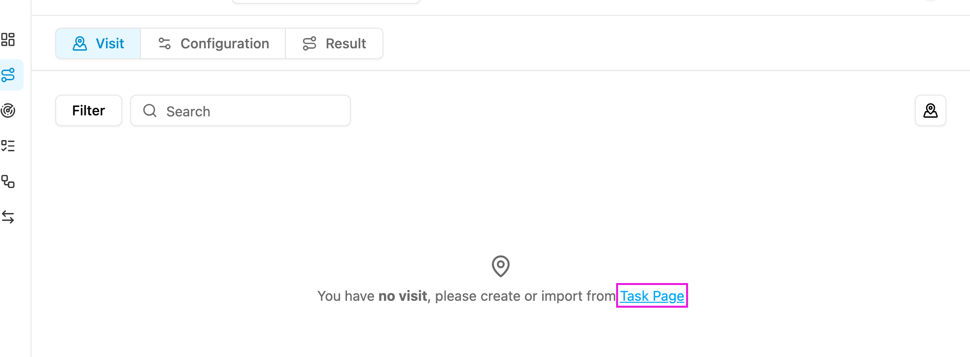 No visits