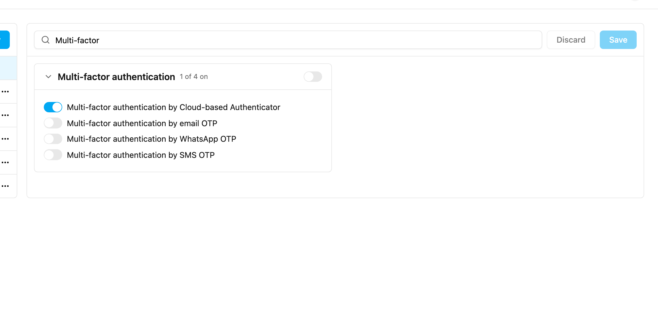 Multi-factor authentication
