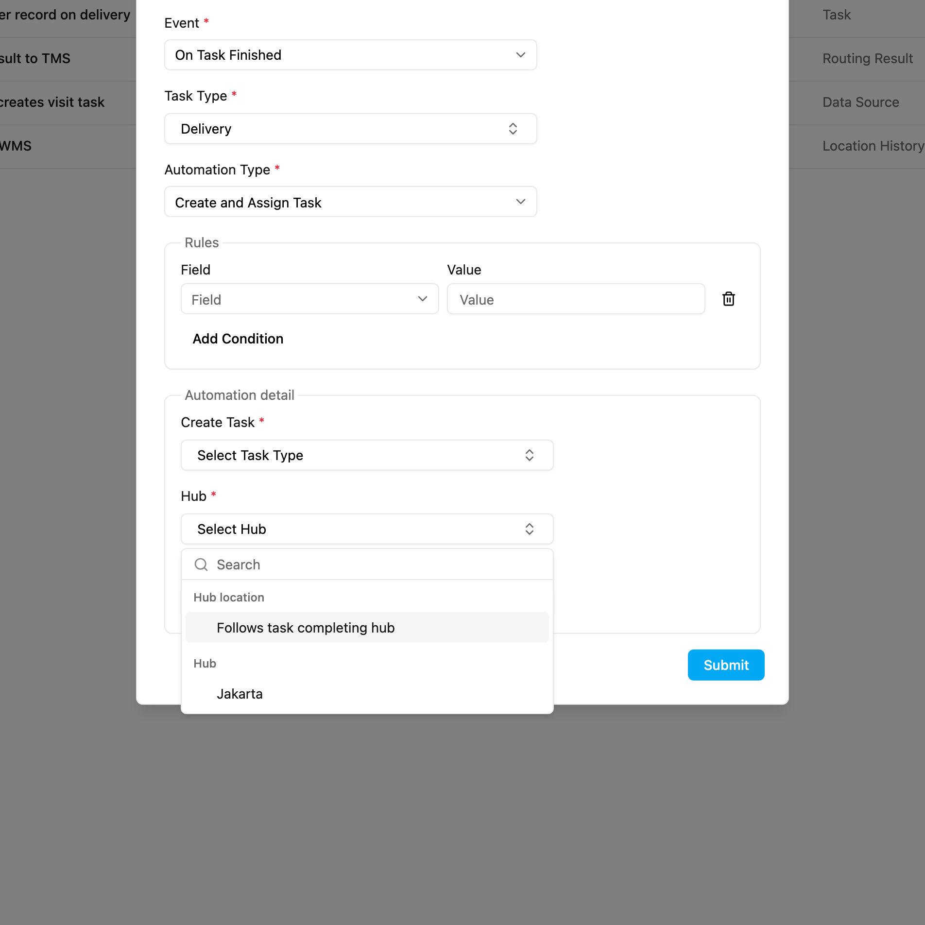 Hub options