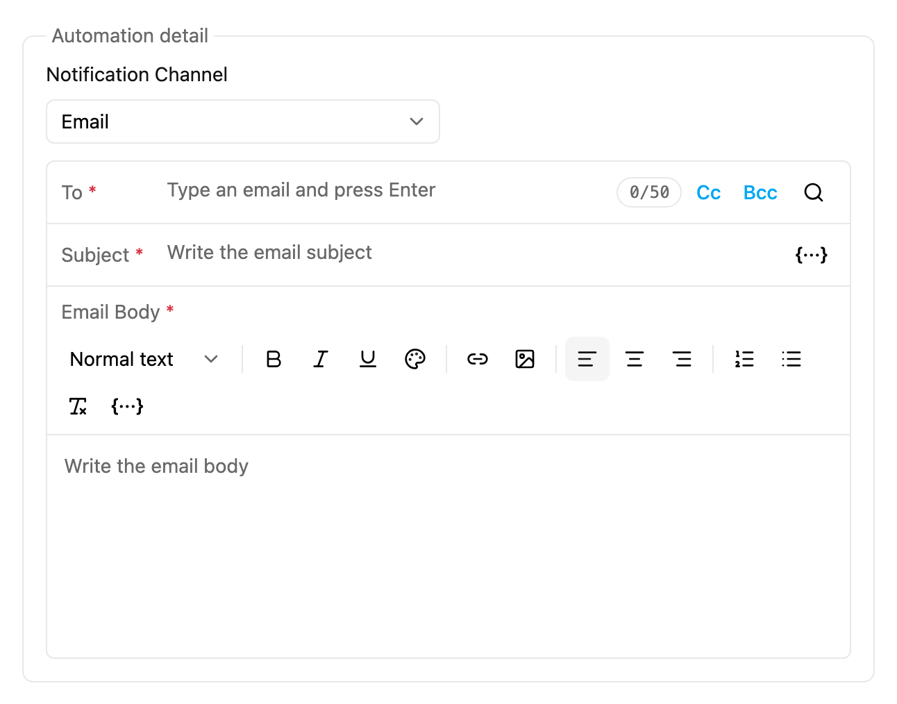 Email composer