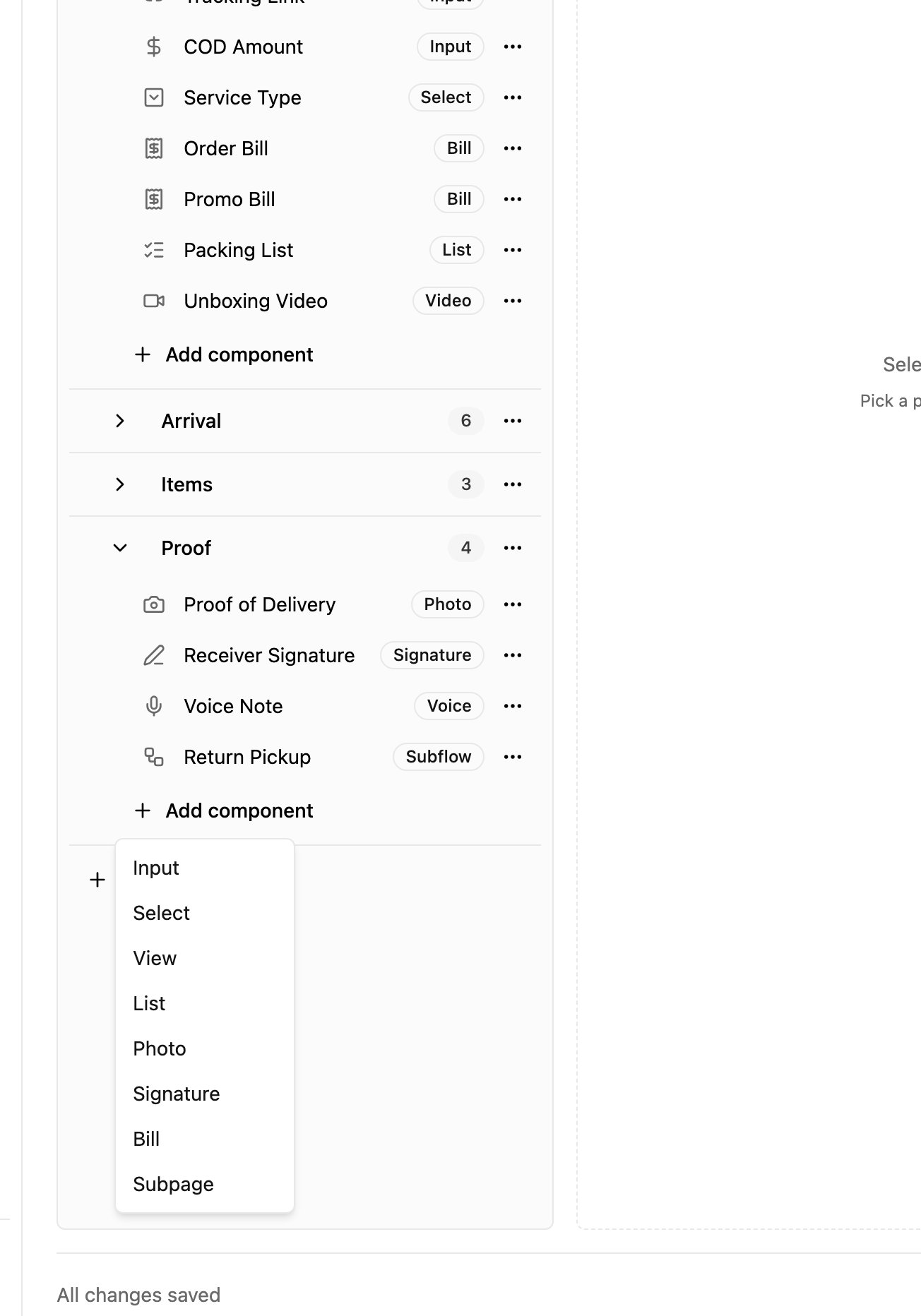 Add component on a field app page