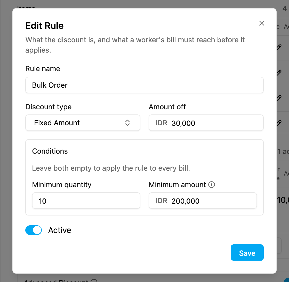 Edit Rule