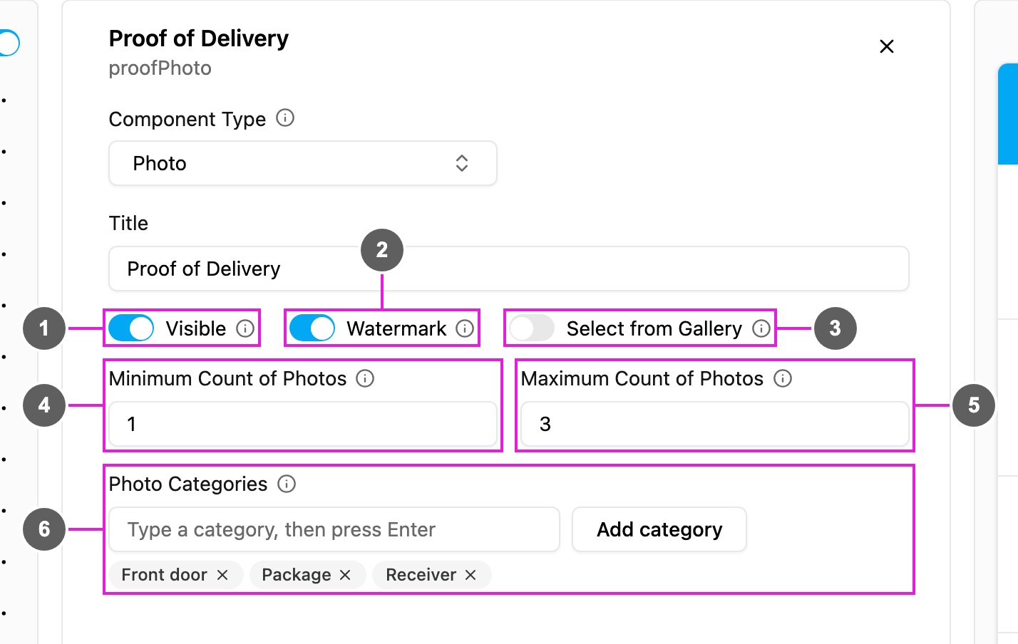 Photo properties