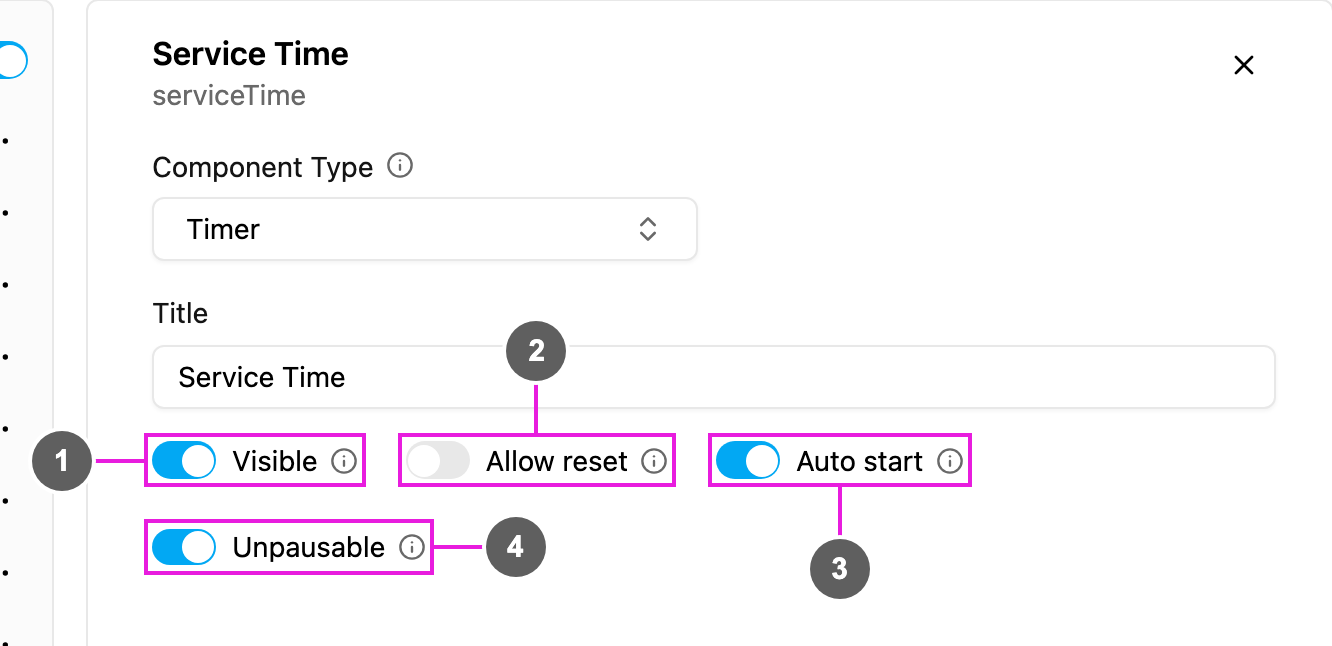 Timer properties