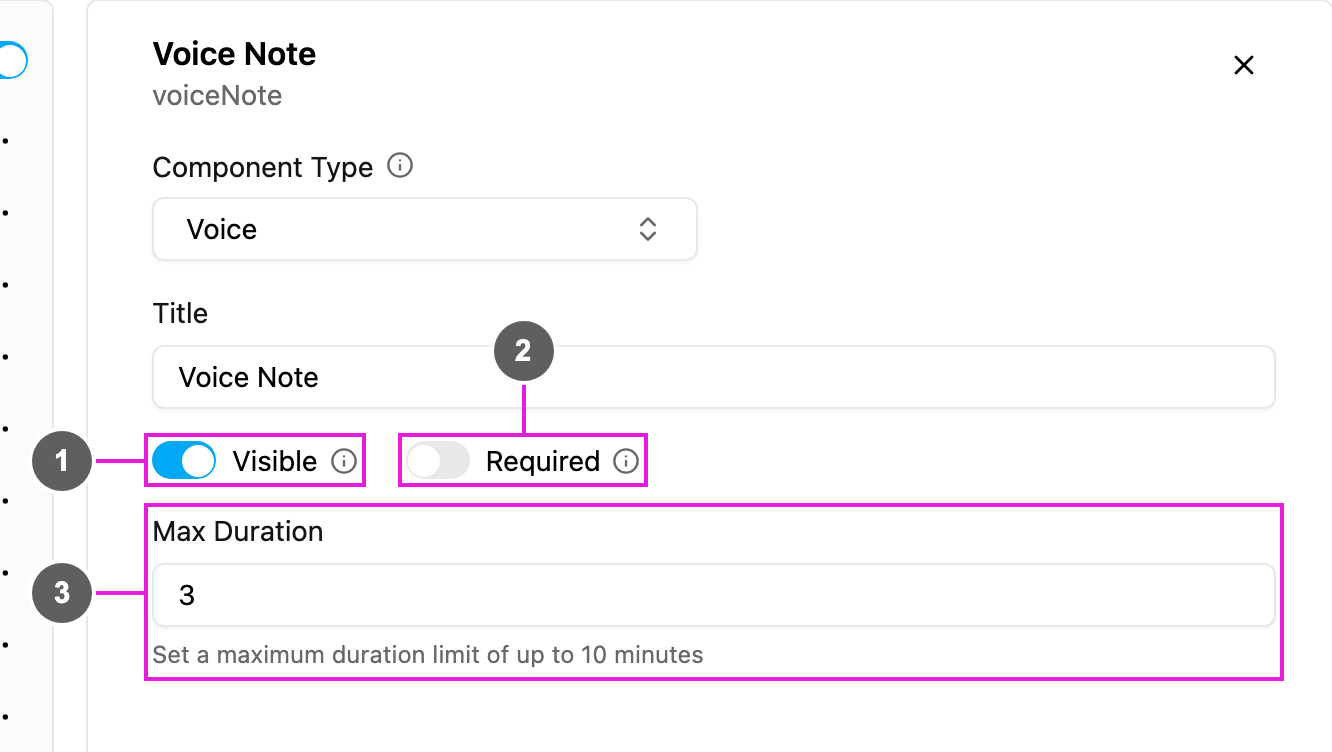 Voice properties