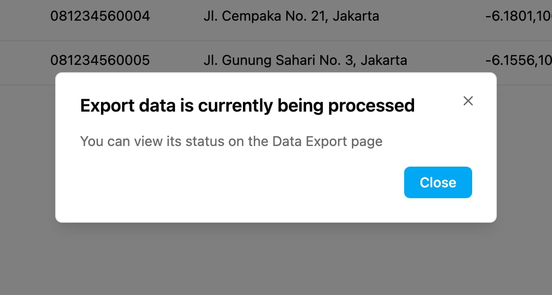 Export notice