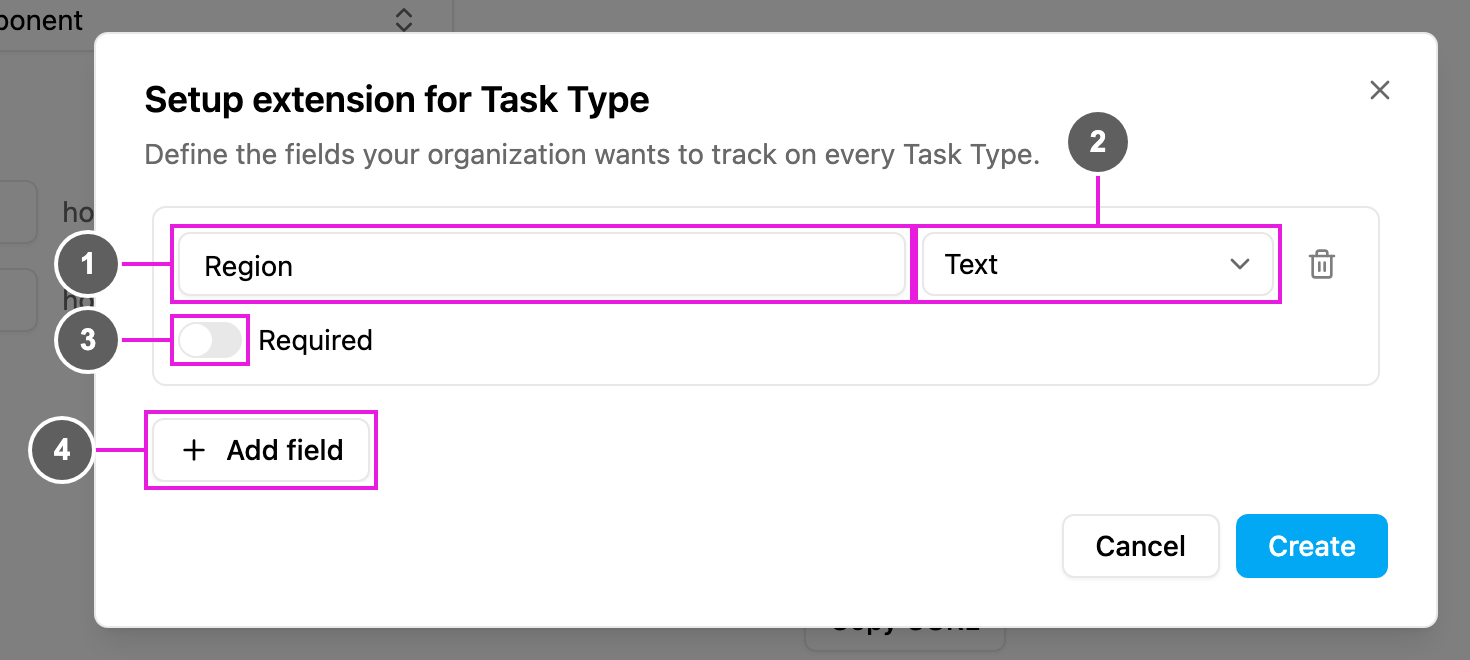 Setup extension for Task Type