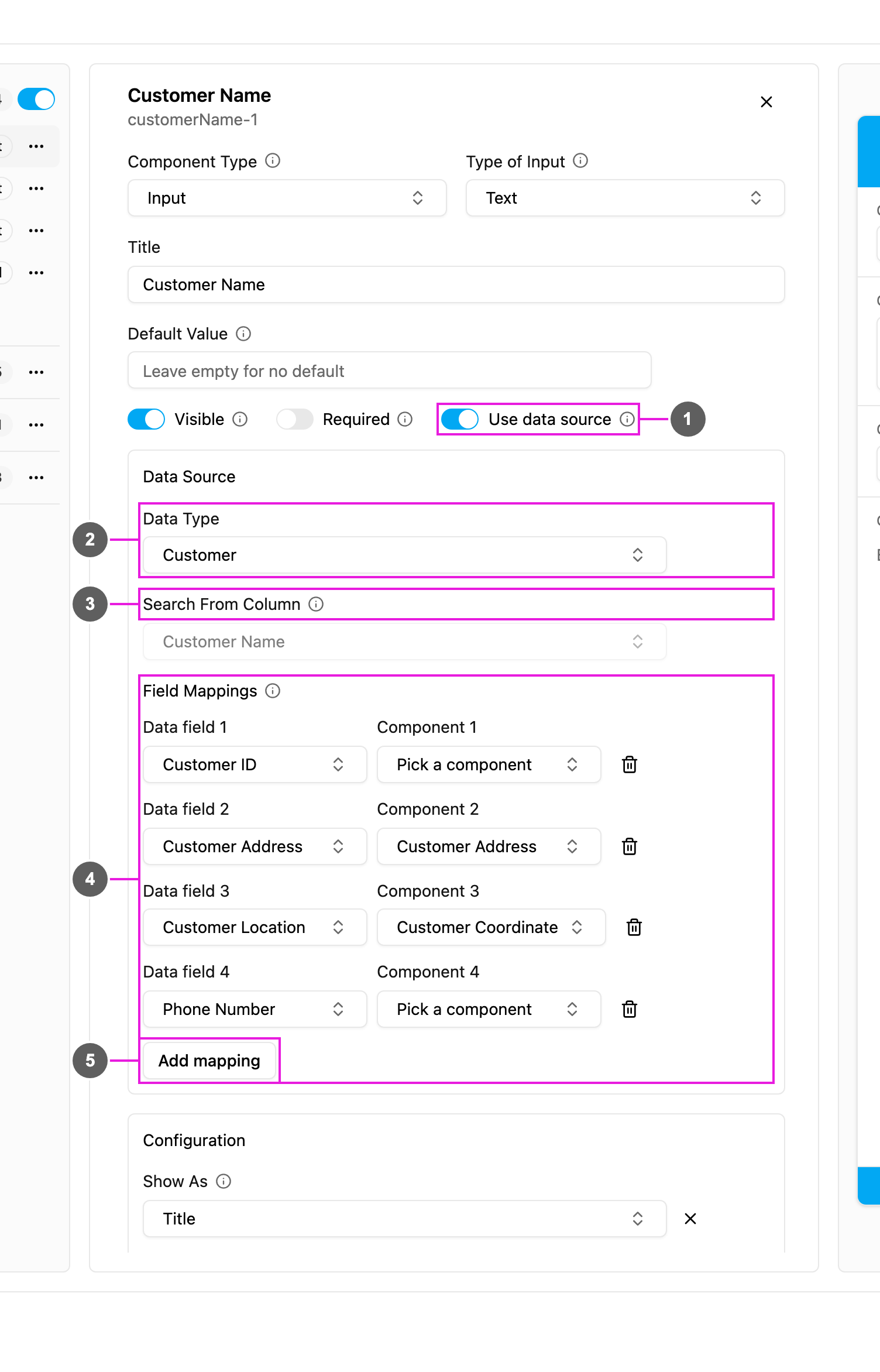 Input data source