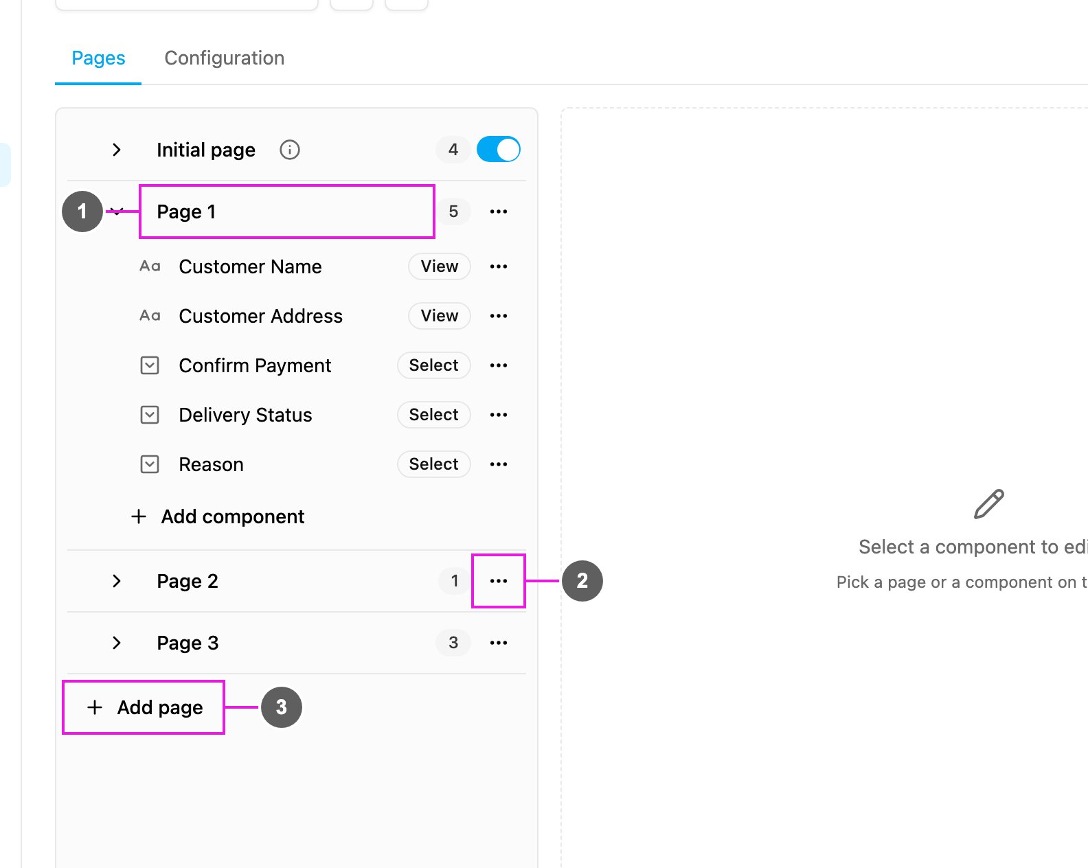 Field app pages