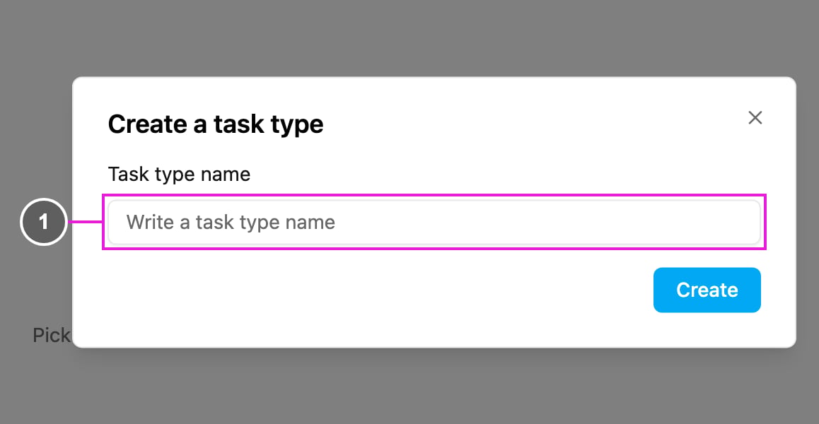 Create a task type
