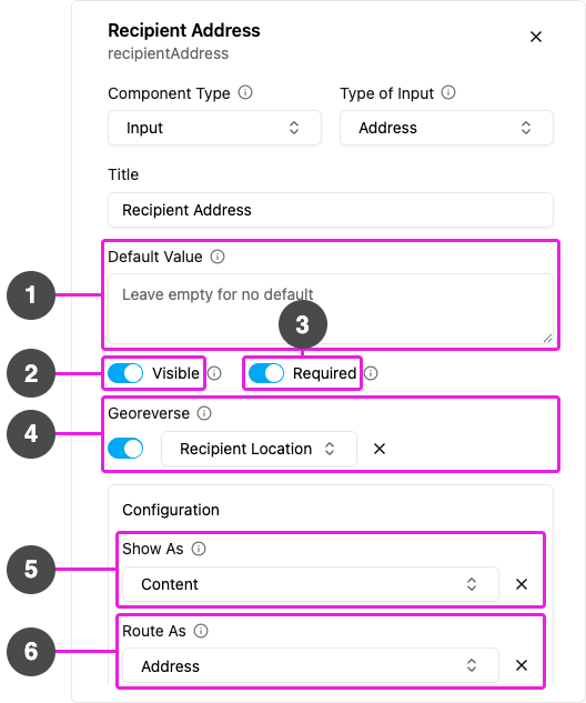 Address properties