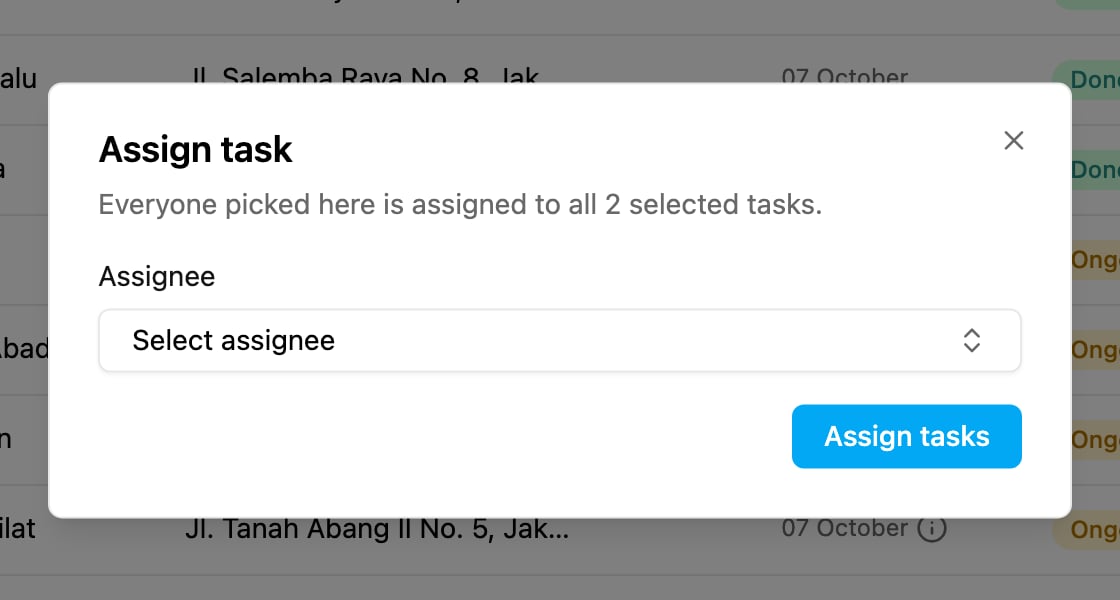 Assign task