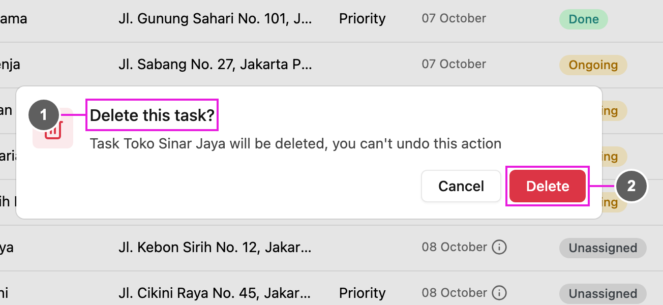 Delete this task?