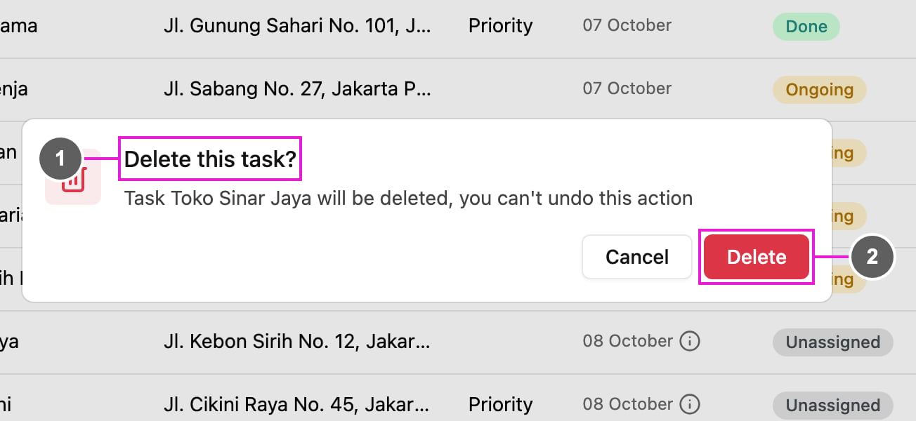 Delete this task?