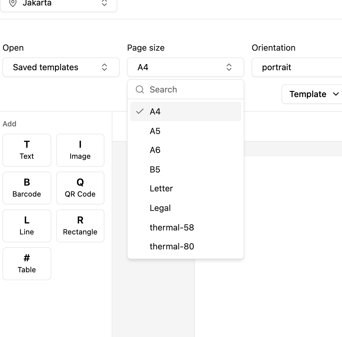 Page sizes