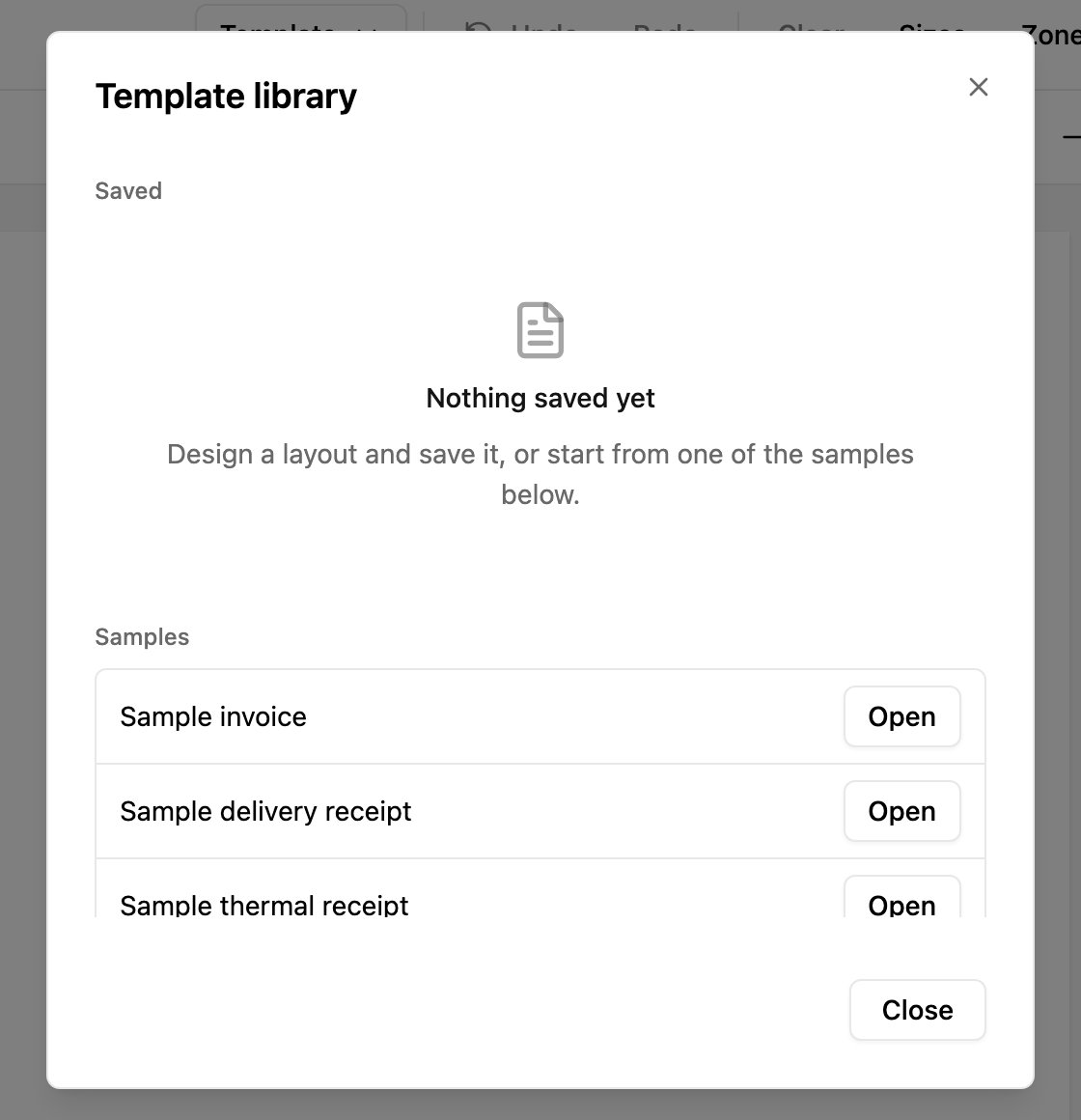 Template library