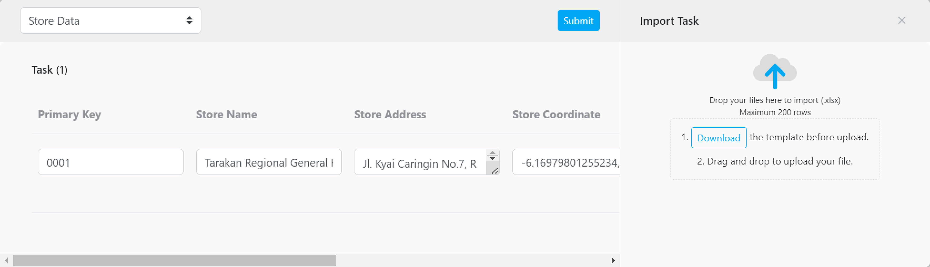 Autofilled bulk input