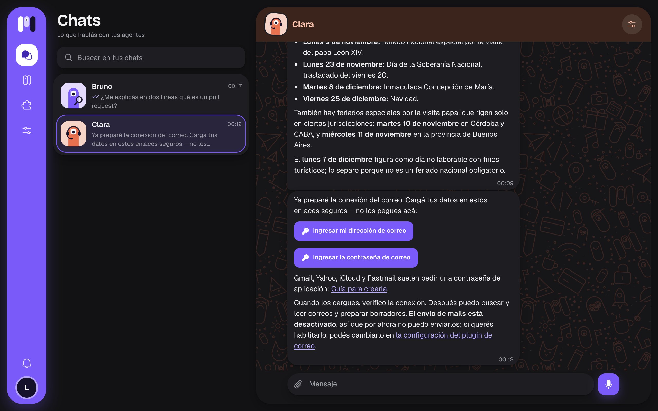 minai en tema oscuro