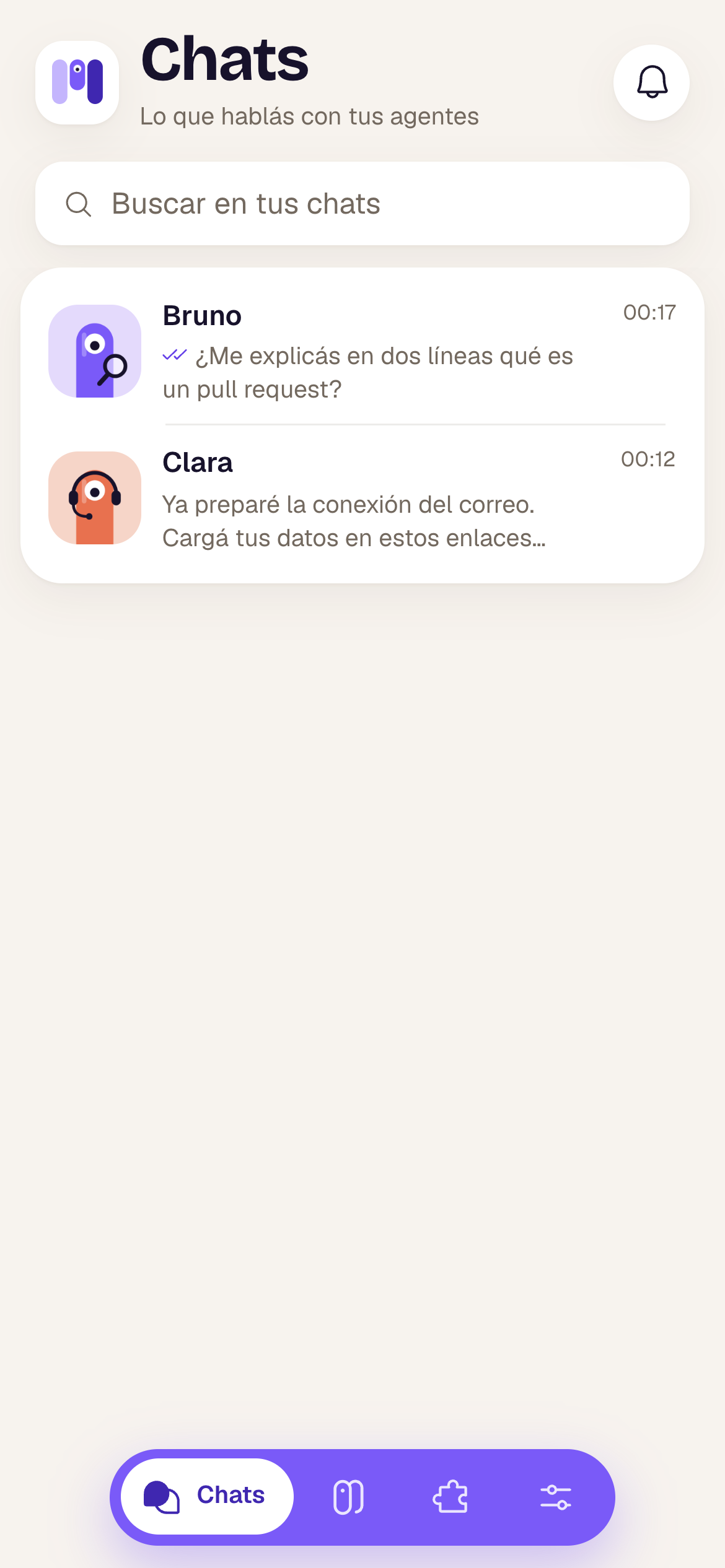 minai en el teléfono