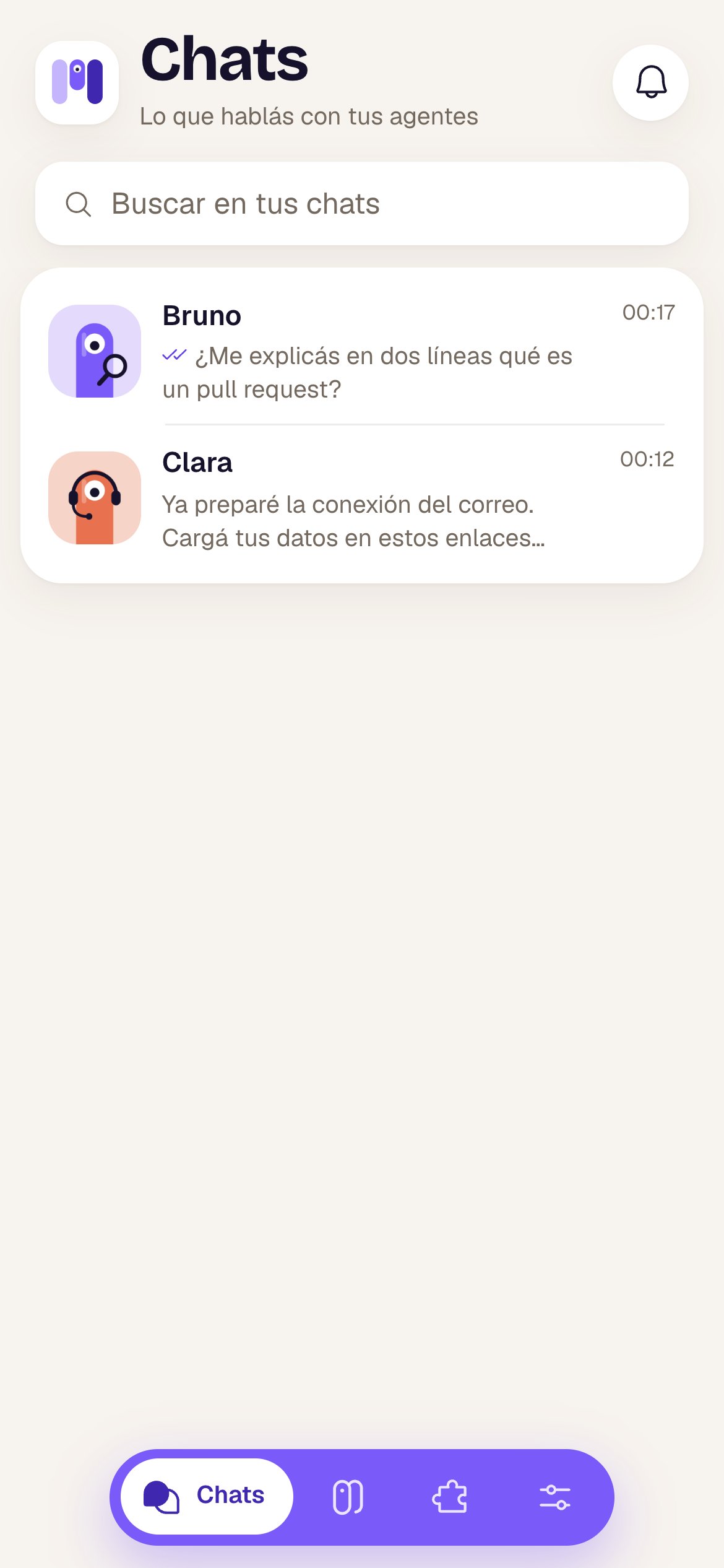 minai en el teléfono
