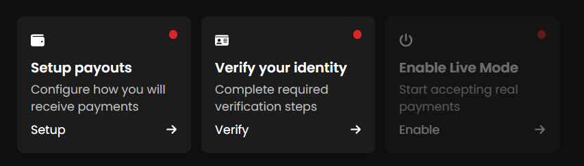 Step 4: Top Block to Complete Account Setup