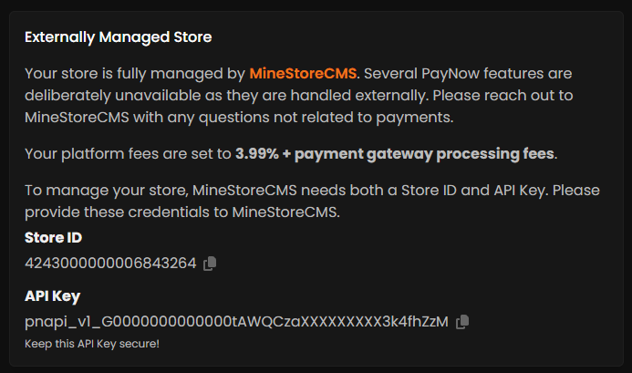 Step 6: Receive Your API Keys
