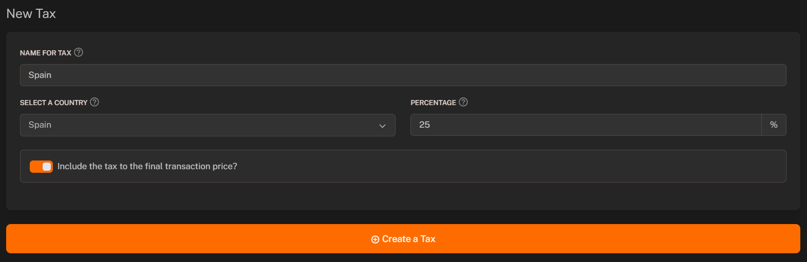 Taxes - Documentation - MineStoreCMS
