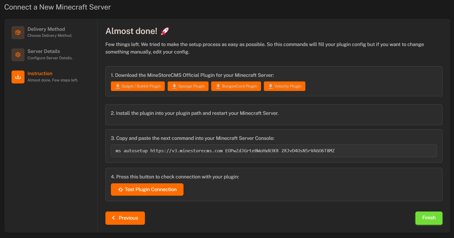 Add Minecraft Server