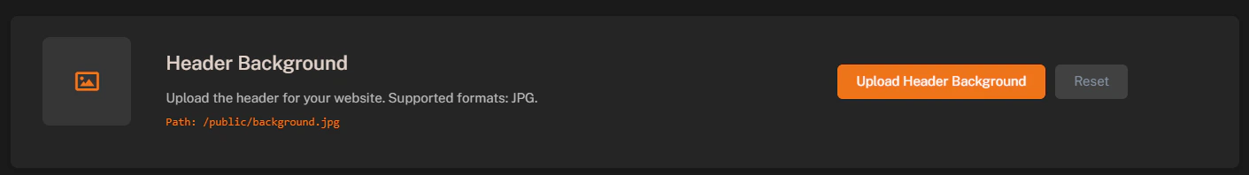 Header Settings