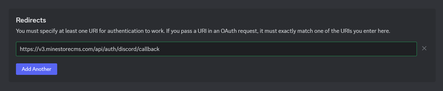 Discord Redirect URL Example