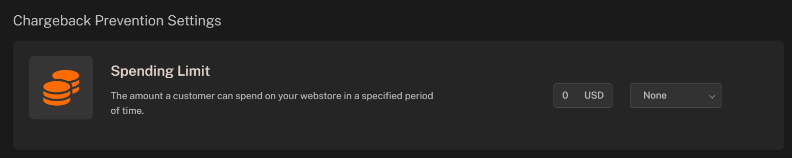 Set Up Spending Limit