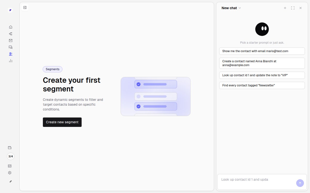 The empty Segments page with Create new segment