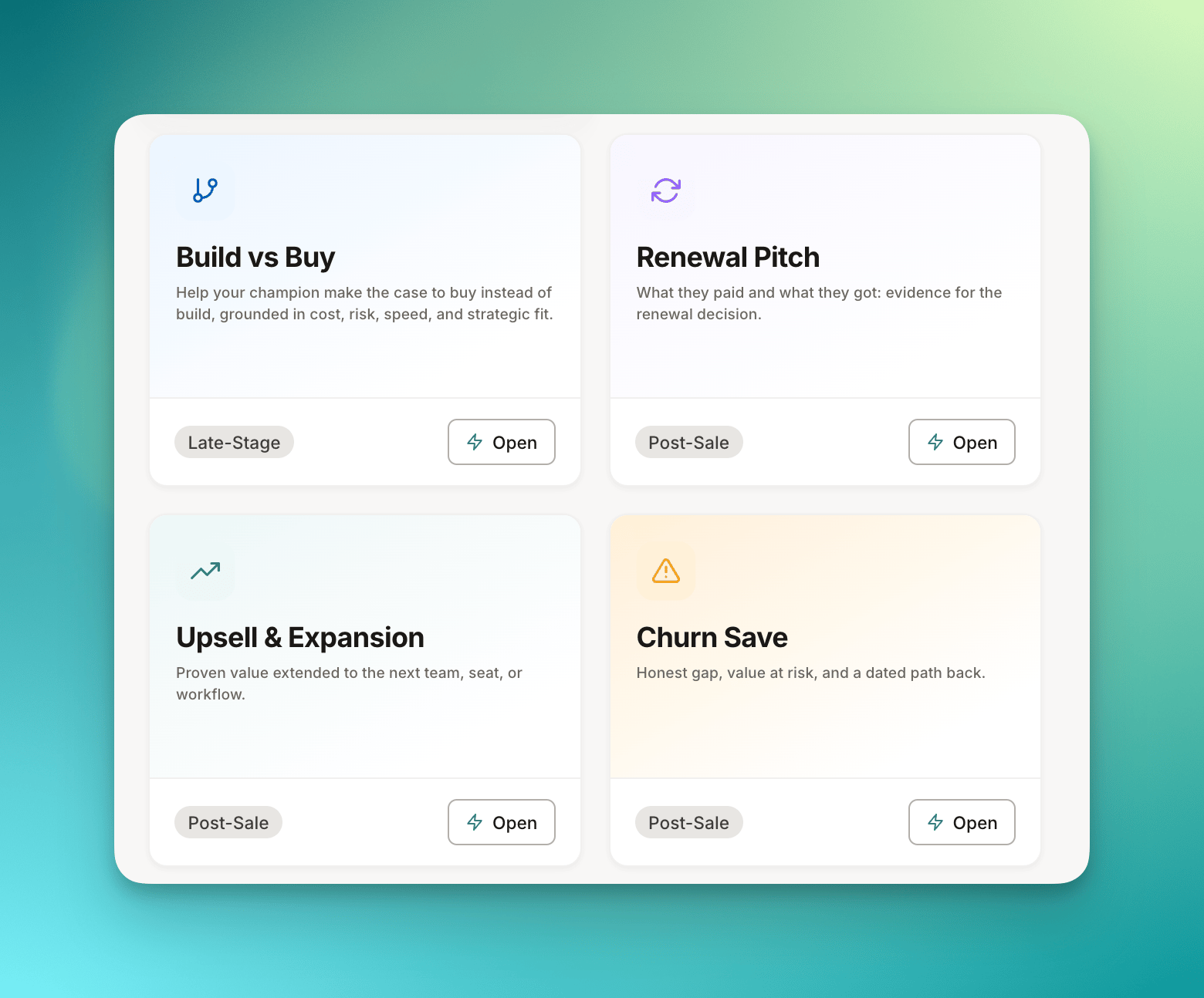 The post-sales docs section of a deal page