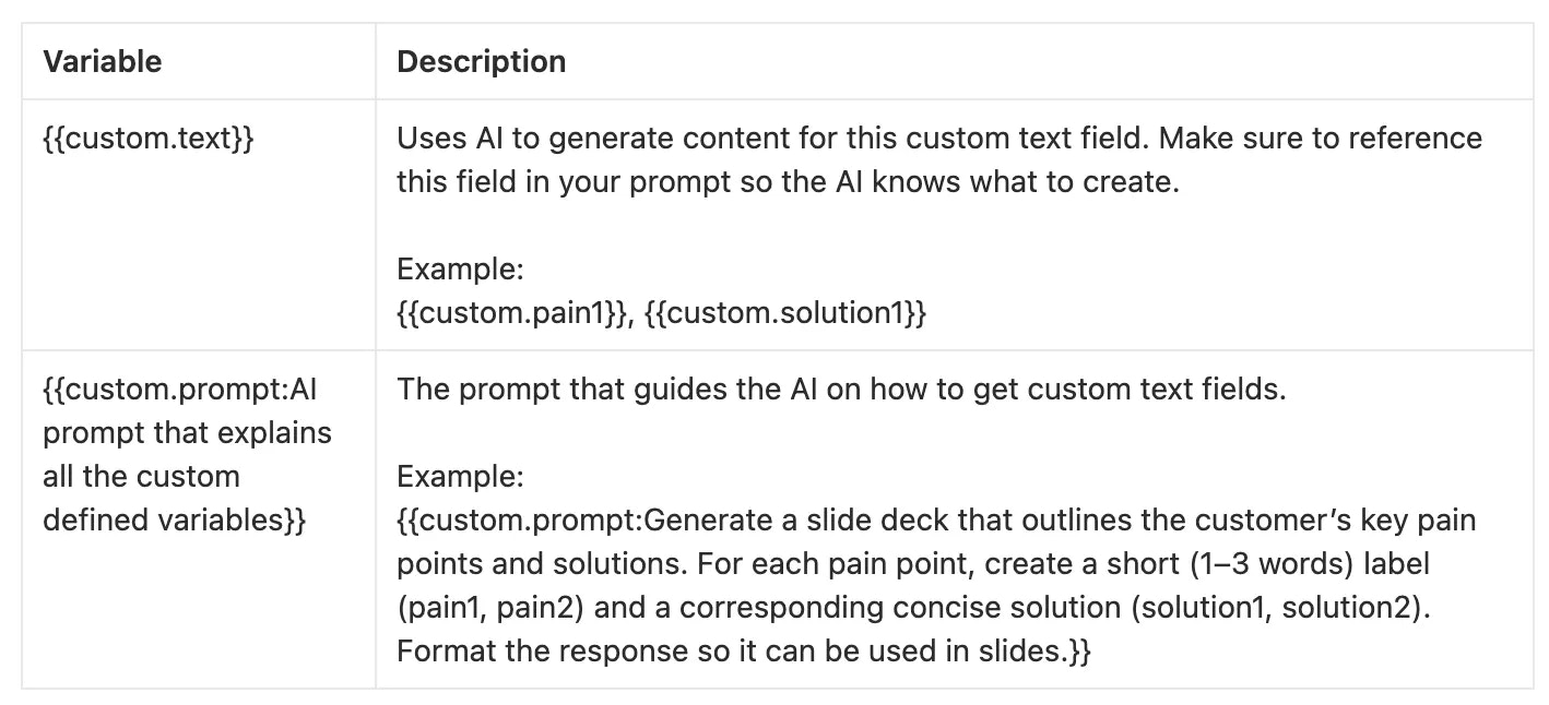 Custom AI Text Web