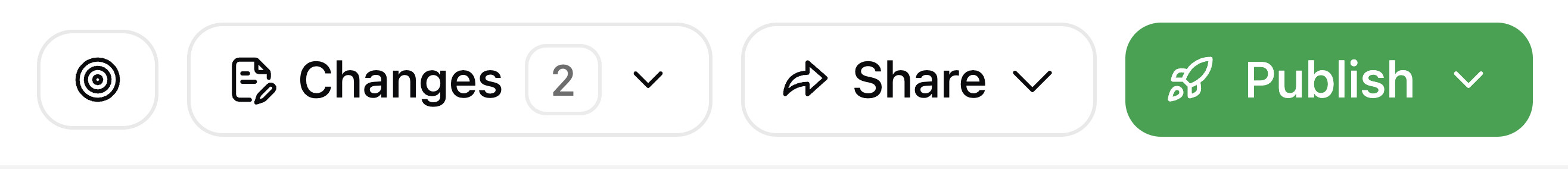 Live preview button on the editor toolbar.