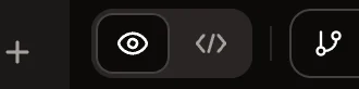 The mode toggle in the editor toolbar.