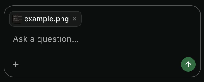 An image added as context in the assistant chat panel.