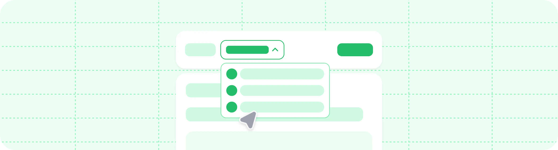 Decorative graphic of a product switcher.