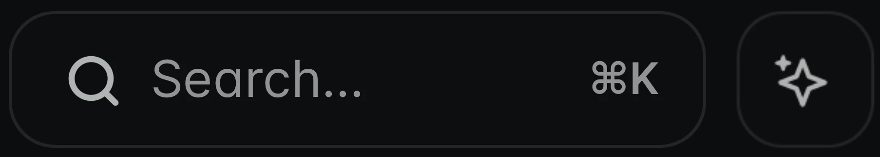Search bar and assistant button in dark mode.