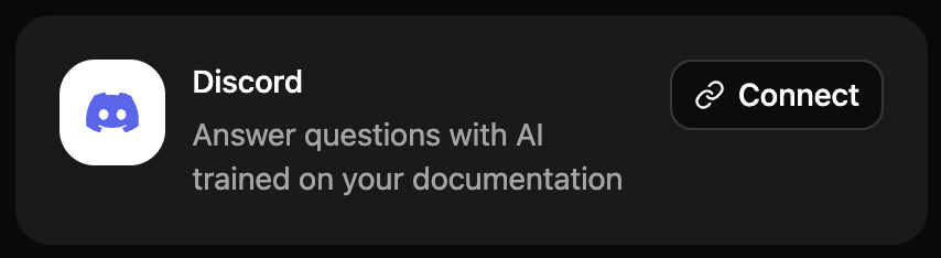 The connect button in dark mode.