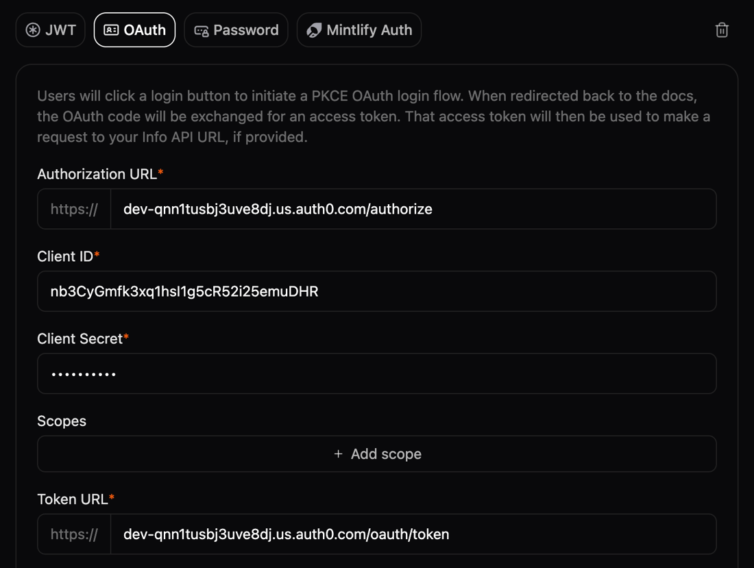 Using Auth0 With The OAuth Handshake Mintlify using-auth0-with-the-oauth-handshake-mintlify
