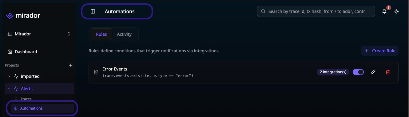 Automations overview
