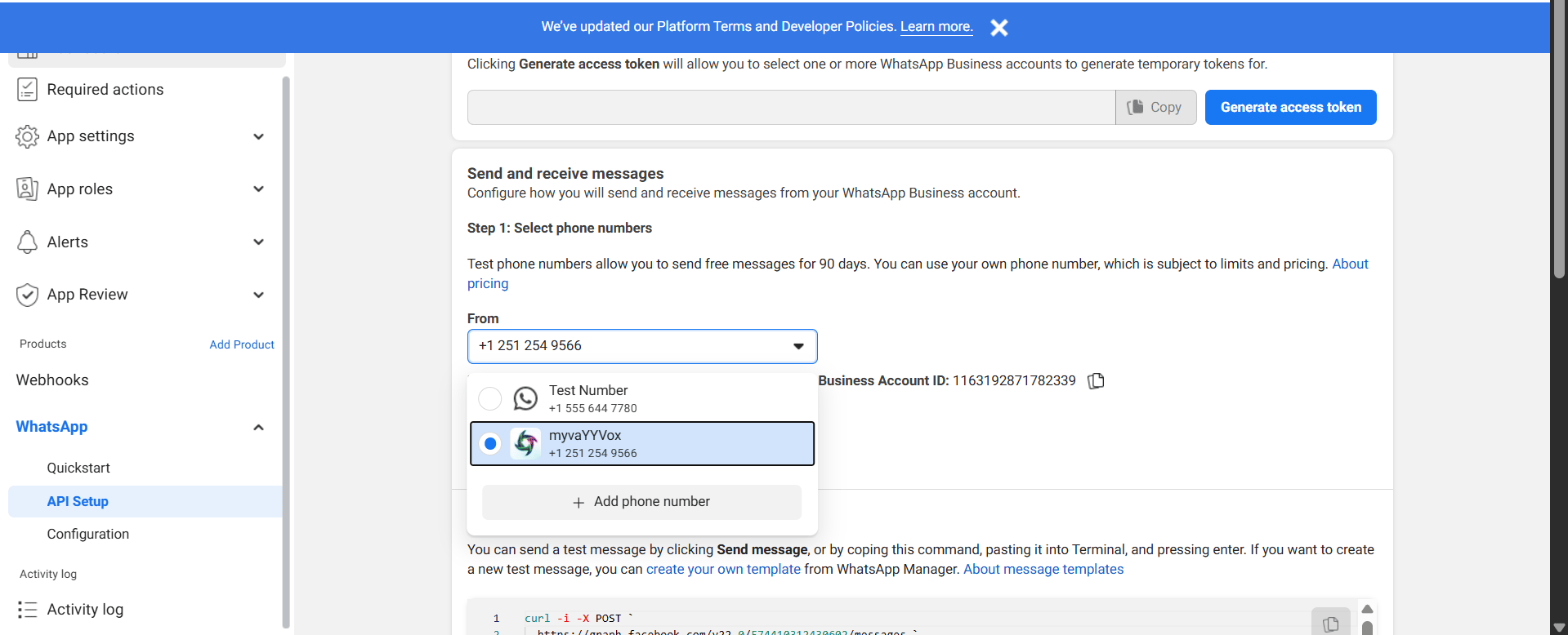 WhatsApp API Setup