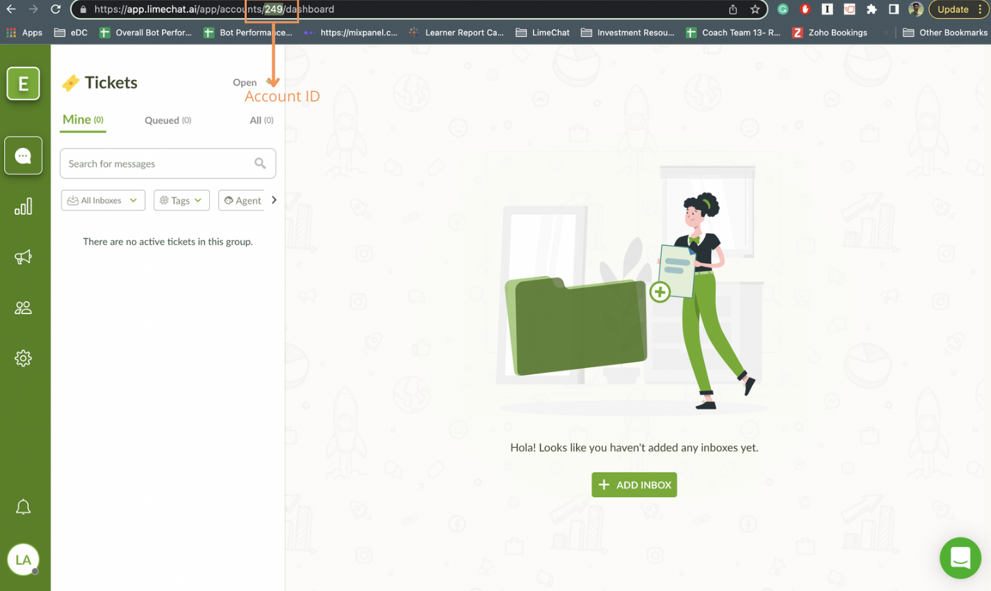 Limechat Account ID Location