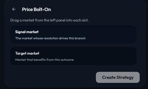 Price Bolt-On template with Signal market and Target market slots shown