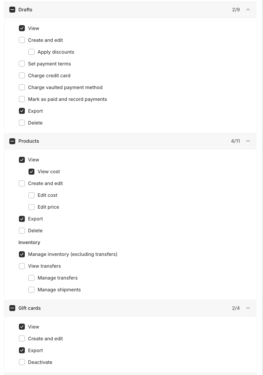 Shopify Permission Page2