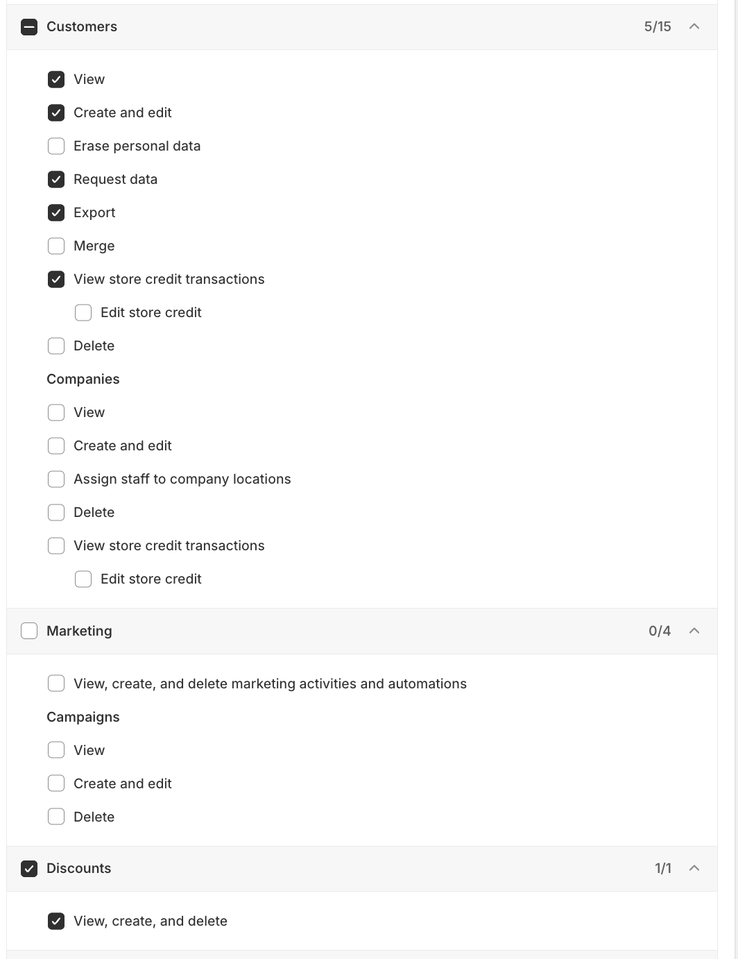 Shopify Permissions Page3