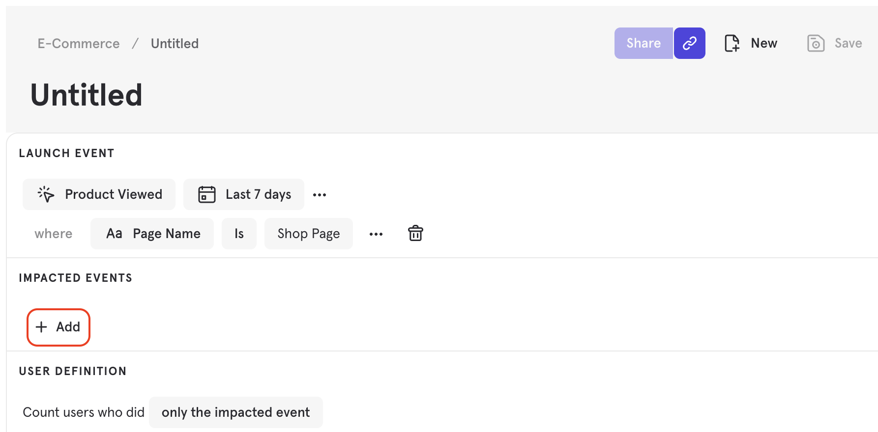 Impact Add Impacted Event